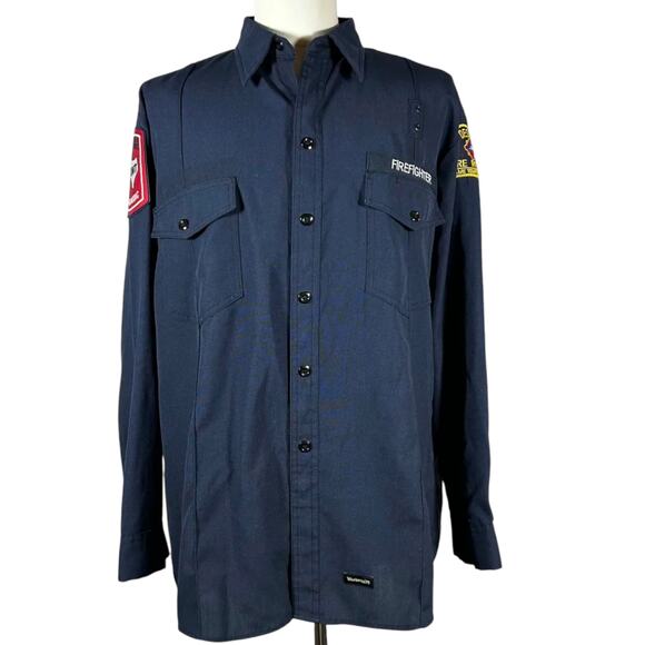 Desoto EMT Paramedic Fire & Rescue Firefighter Shirt Fire Resistant Size XL - Picture 1 of 9